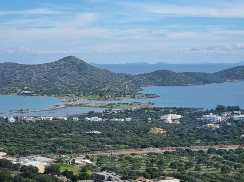 Schisma Eloundas MIT VIDEO! Kreta, Elounda: Baugrundstück mit Panorama-Blick zu verkaufen Grundstück kaufen